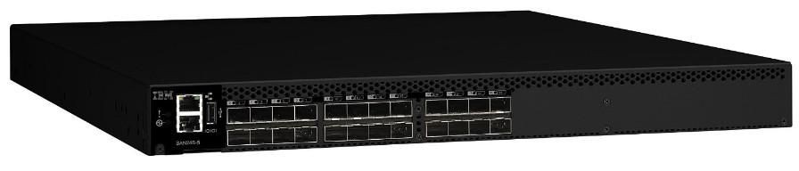 IBM 2498-F24-RFB SAN24B-5 switch 24 active ports wi/24 x 8GB SW sfps 2 PSU ~E~