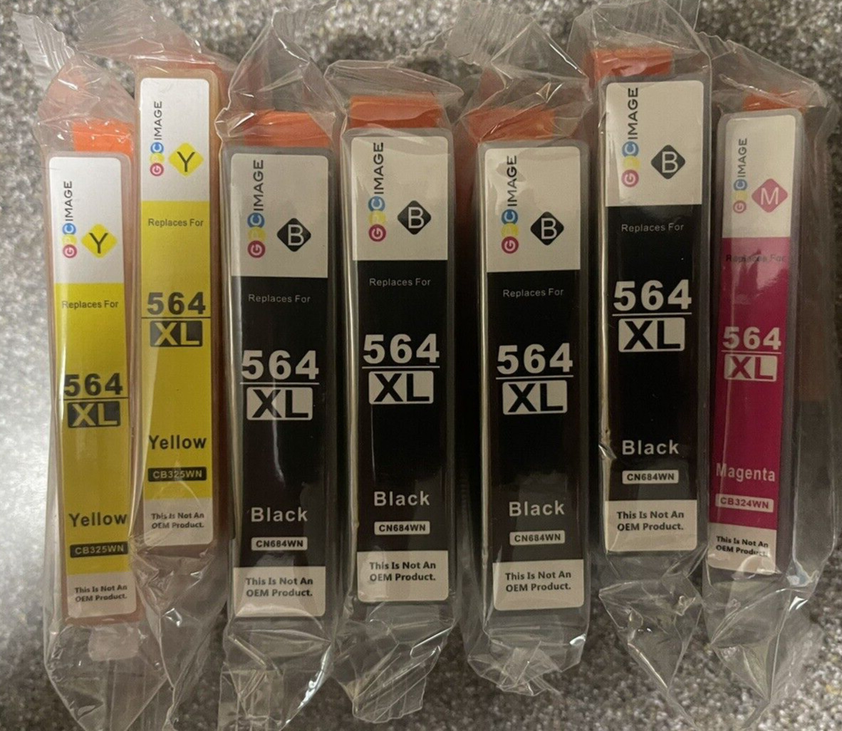 GPC Image Ink Cartridge Replacement For HP 564XL-7 Pack