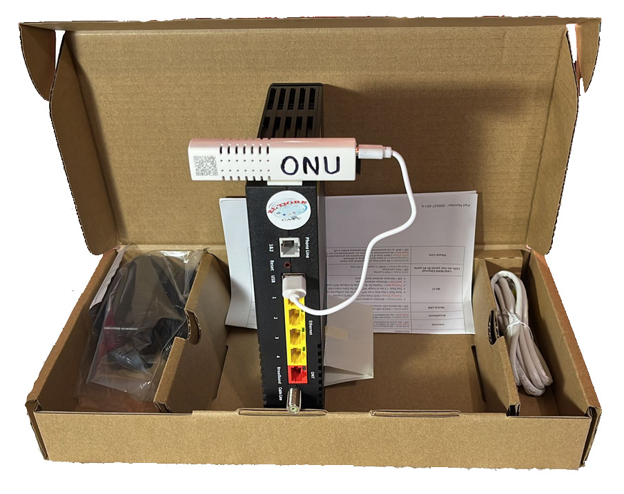Onu/ ONT  gpon FTTH + Router Arris wifi doble band