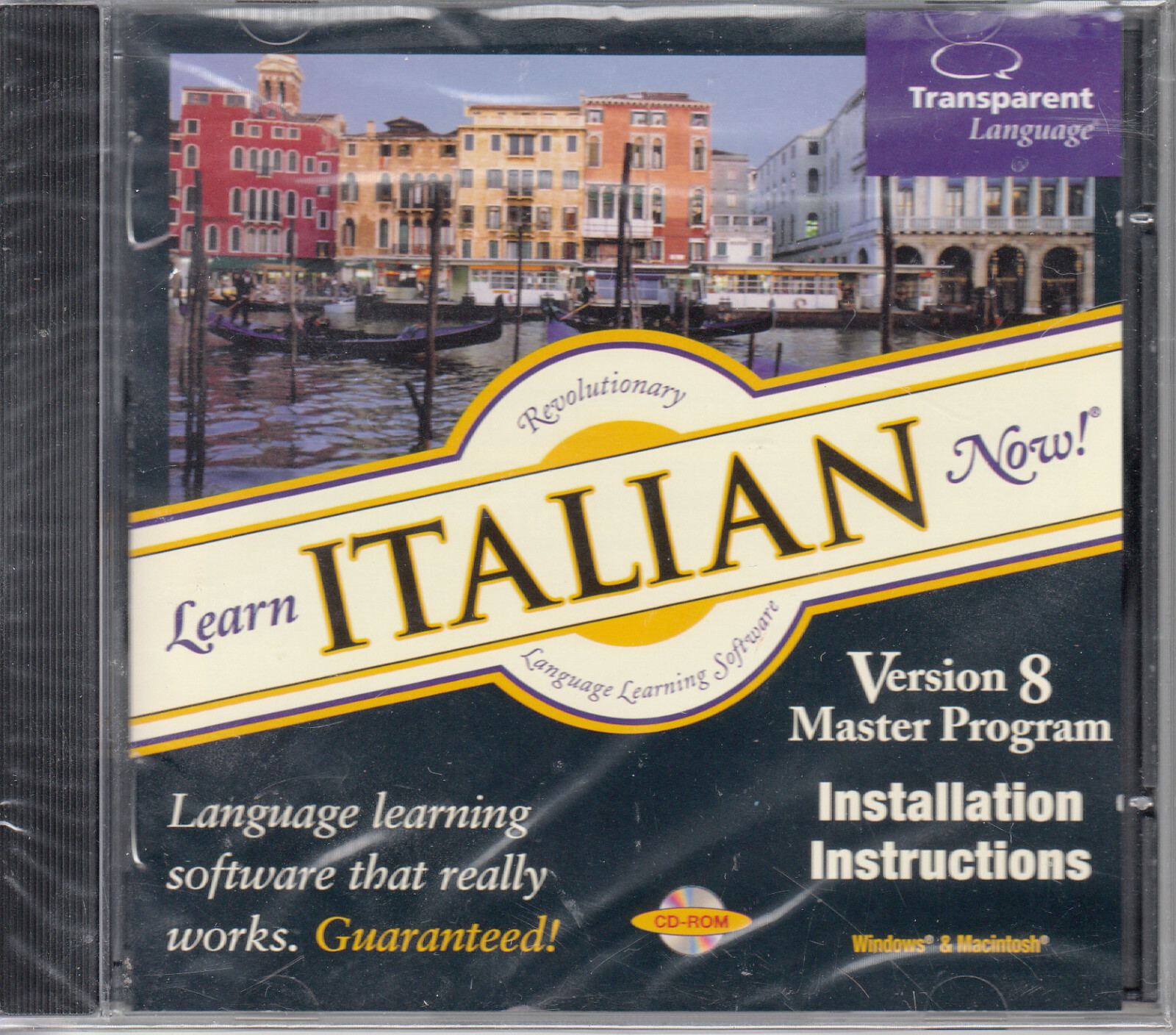 Learn Italian Now & Transparent Bonus CD Language Software Installation CD NEW