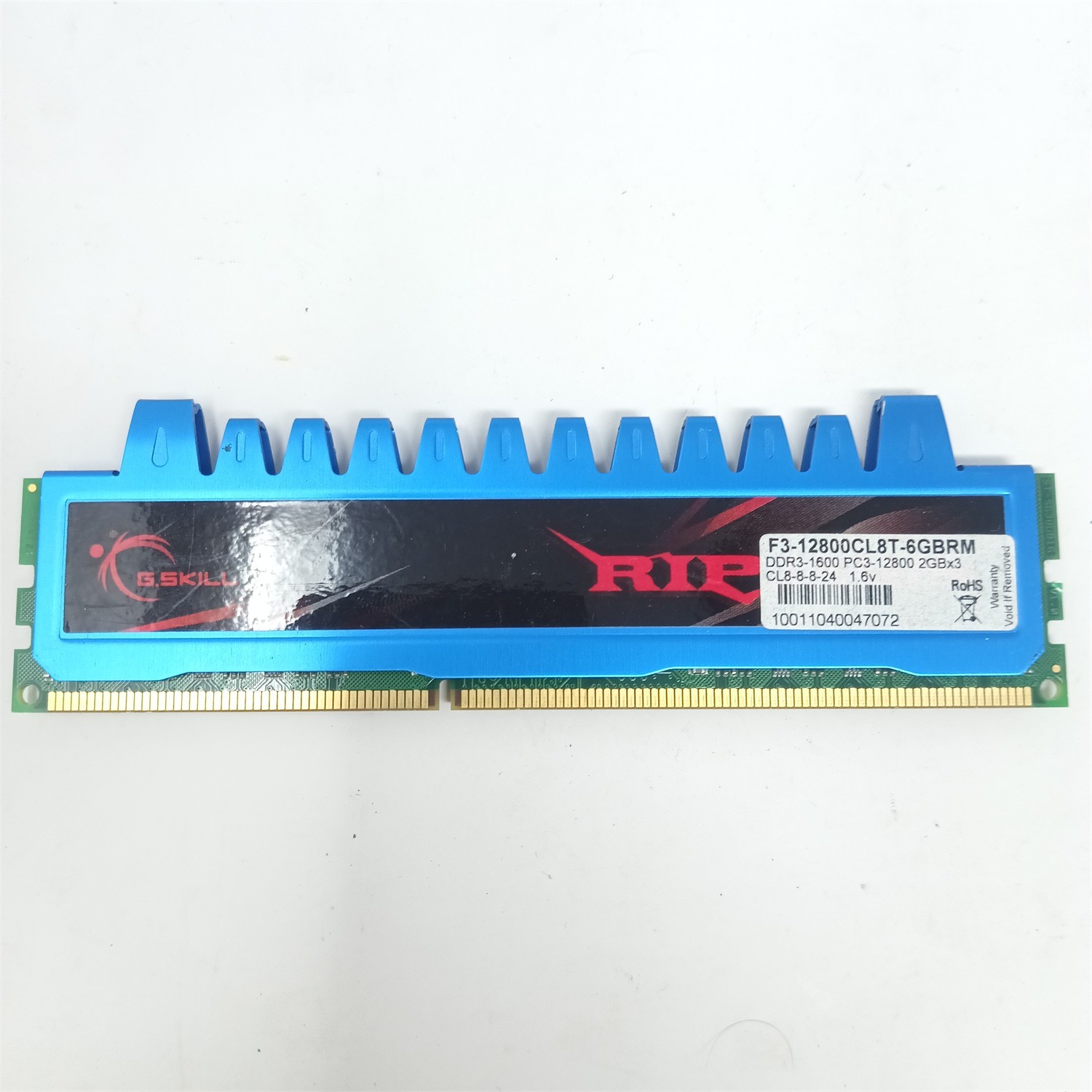 G.SKILL Ripjaws 2GB DDR3 1600 PC3-12800 CL8 Desktop RAM F3-12800CL8T-6GBRM