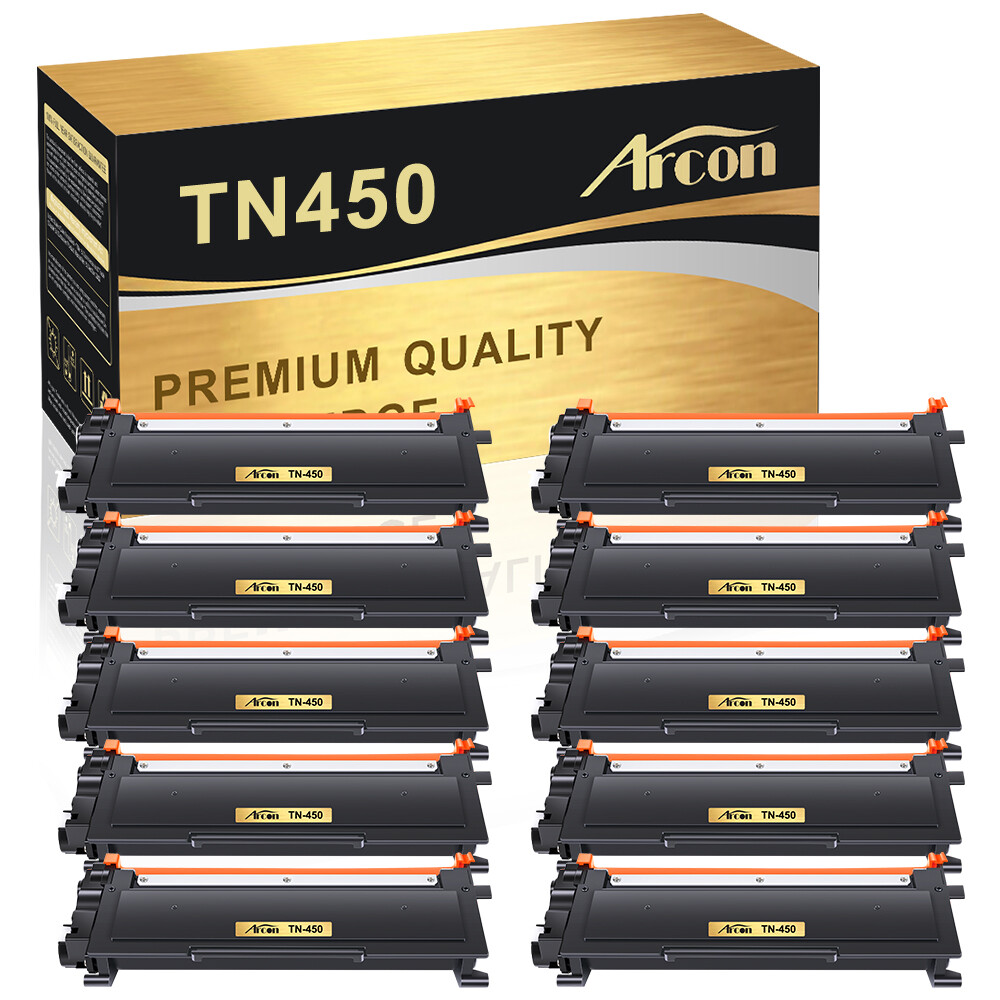 10PCS High Yield TN-450 Laser Toner for Brother HL-2270DW 2240 MFC-7360N 7860DW