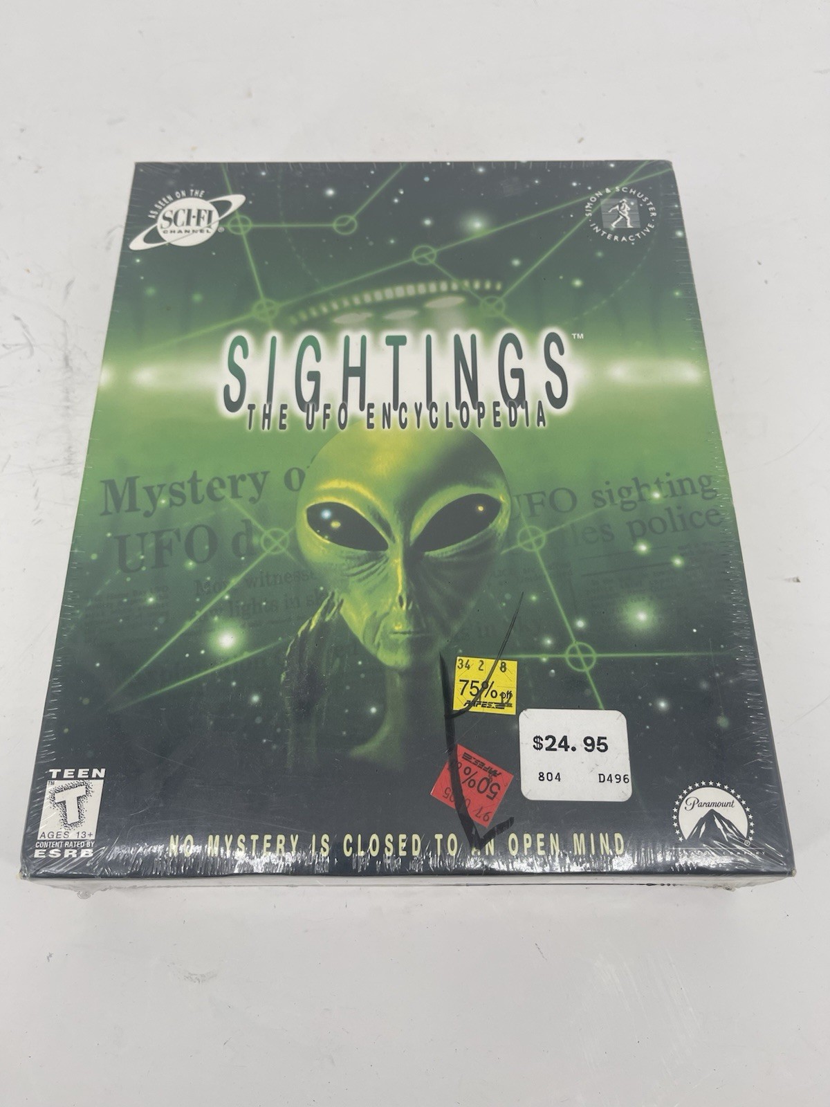 Sightings The UFO Encyclopedia PC Vintage Software CD Brand  New Sealed Game