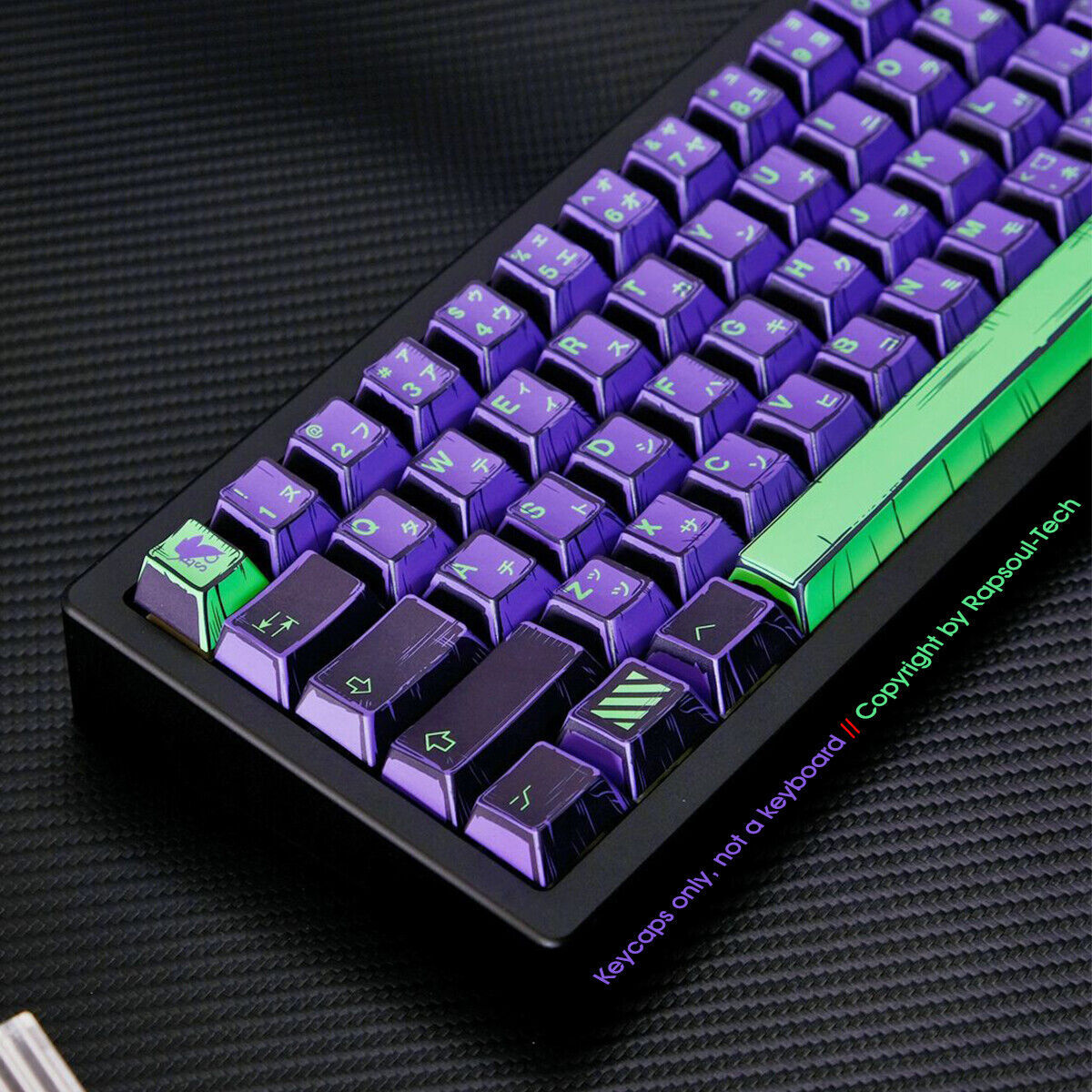 NEON GENESIS EVANGELION EVA01 Mecha-01 150 Keycaps Set for Mechanical Keyboards