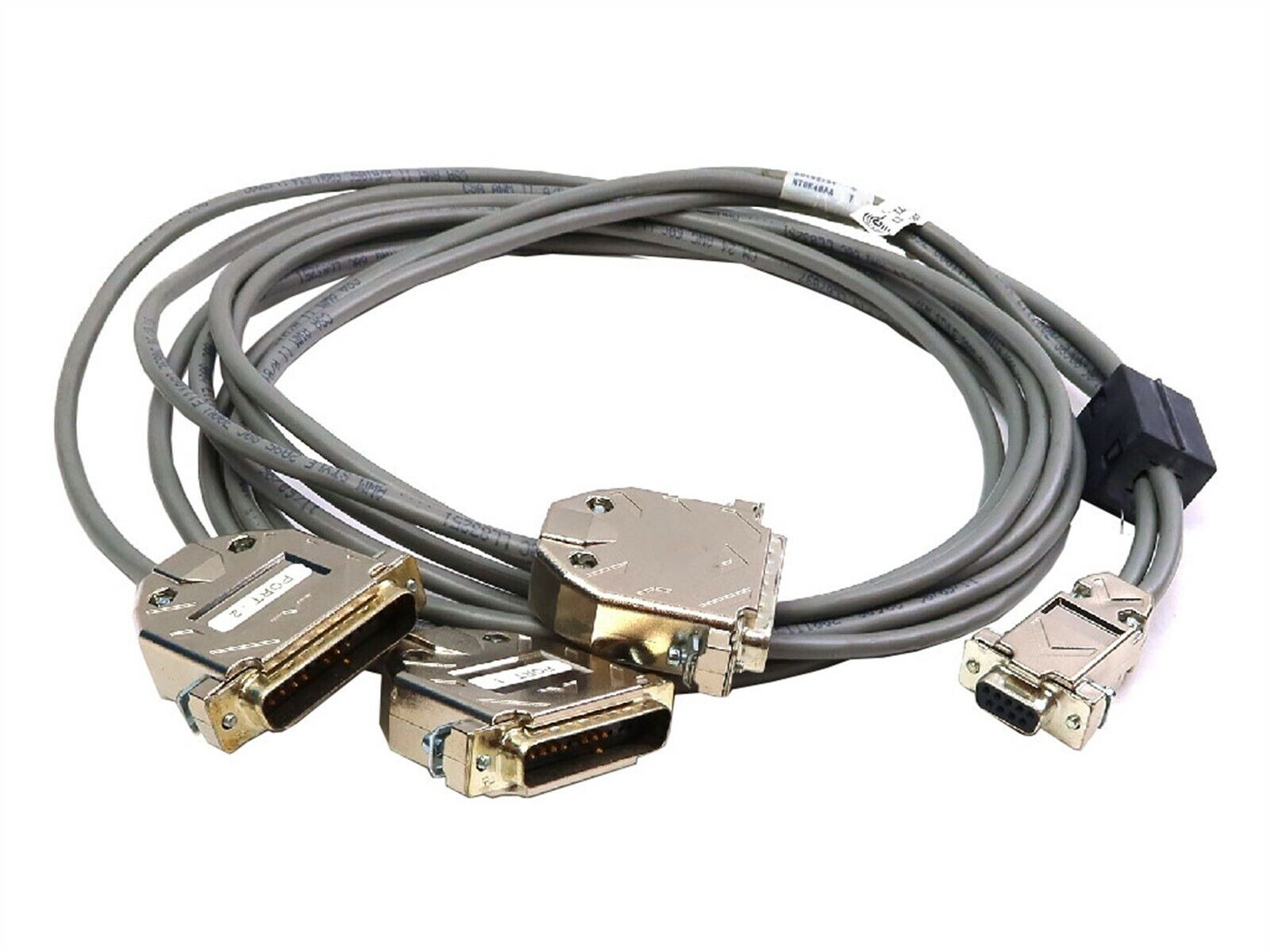 NORTEL 5FT DB-9 FEMALE TO 3X DB-25 MALE 3-PORT SDI CABLE ASSEMBLY NTBK48AA