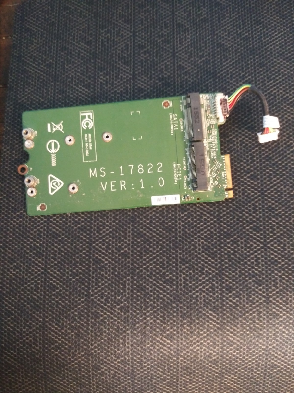 OEM MSI GT72 MS-1782 17.3" SSD Solid State Drive Connector Board MS-17822