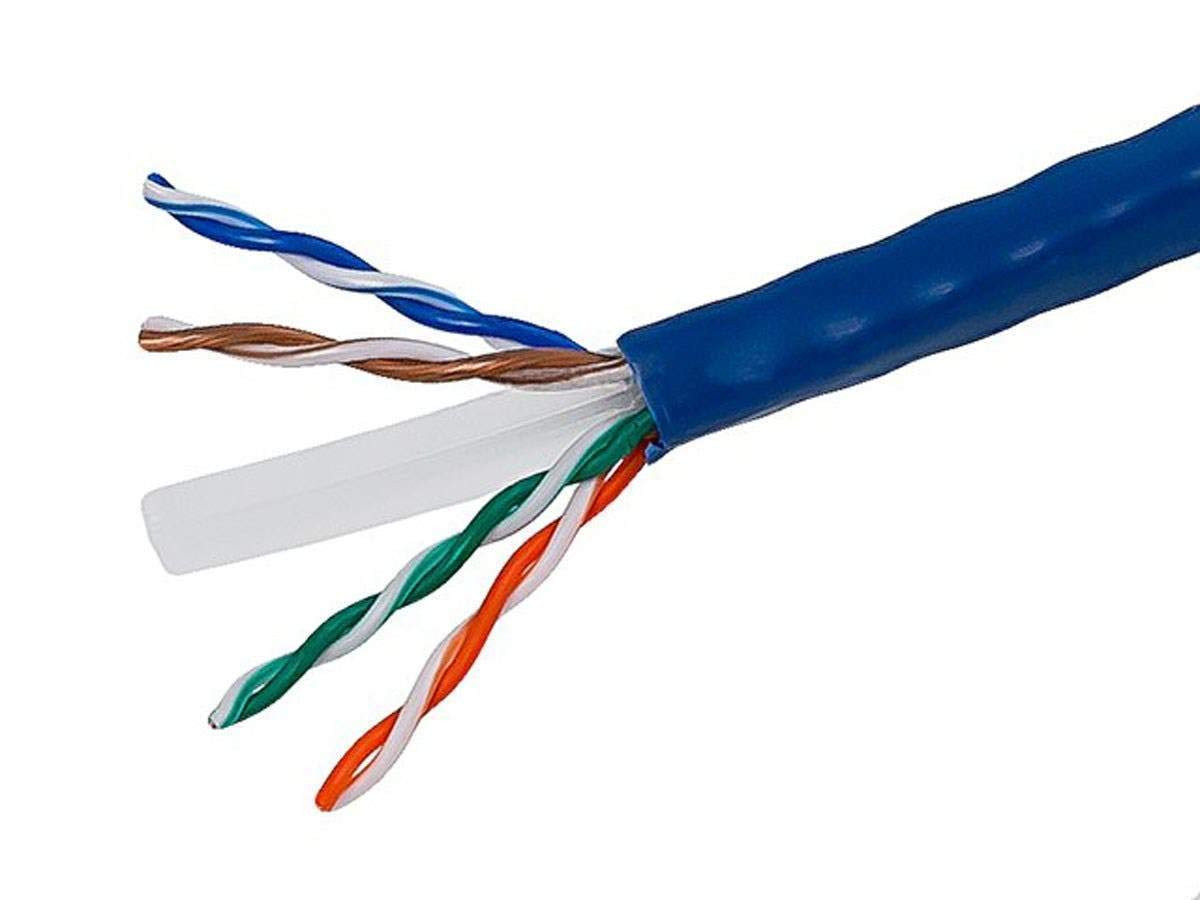 Cat6 Ethernet Bulk Cable - Stranded, 550Mhz, 10G, UTP, CM, 24AWG, Pure Bare Copp