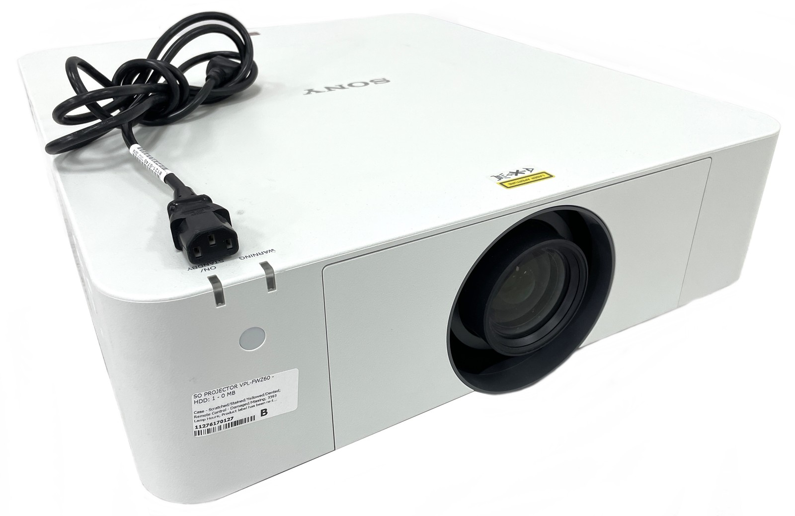 Sony VPL-FWZ60 WXGA 3LCD 5000 Lumen Projector 3500-4999 Lamp Hours - See Desc