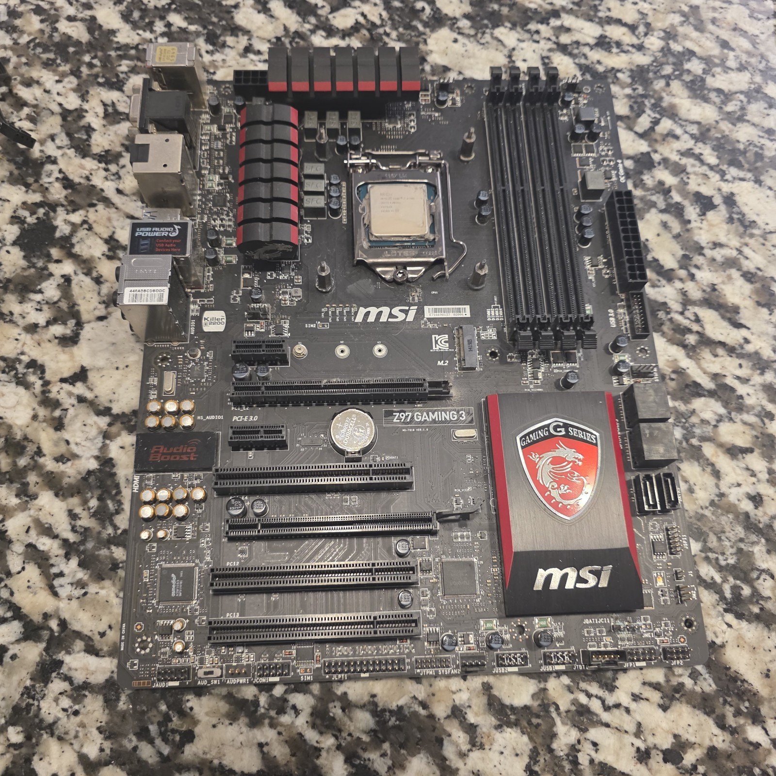 MSI Gaming Series Z97 Gaming 5 Motherboard w Core i7 Processor