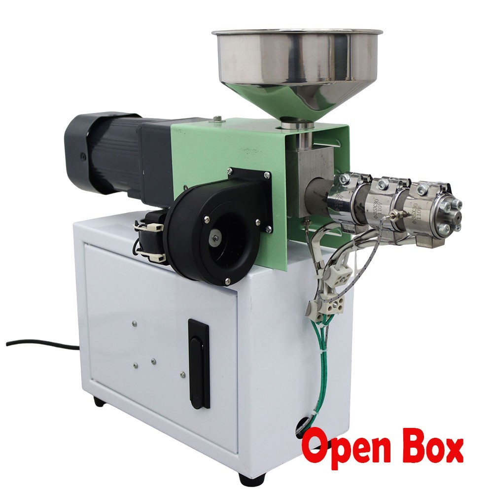 Open Box Single Screw Extruder Plastic Injection Molding Machine 3D Filament