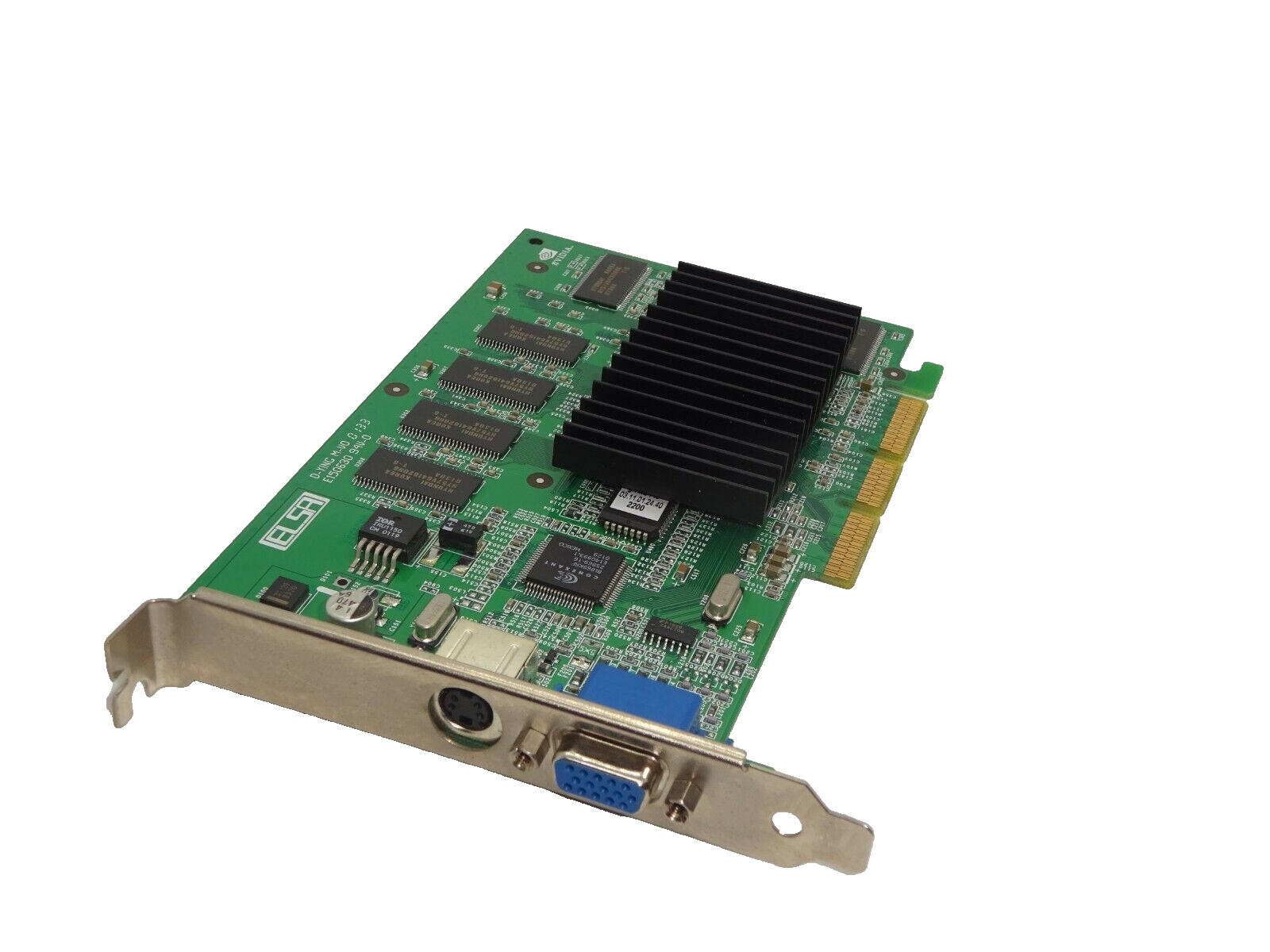ELSA GLADIAC 511 GEFORCE2 MX400 64MB SDRAM AGP GRAPHICS CARD VGA S-VIDEO #GK9418