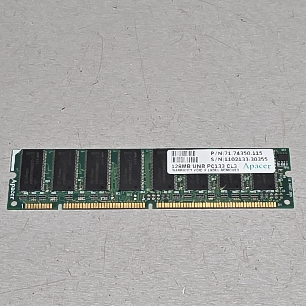 Apacer 128MB PC133 SDRAM 168-Pin DIMM CL3 Desktop Memory