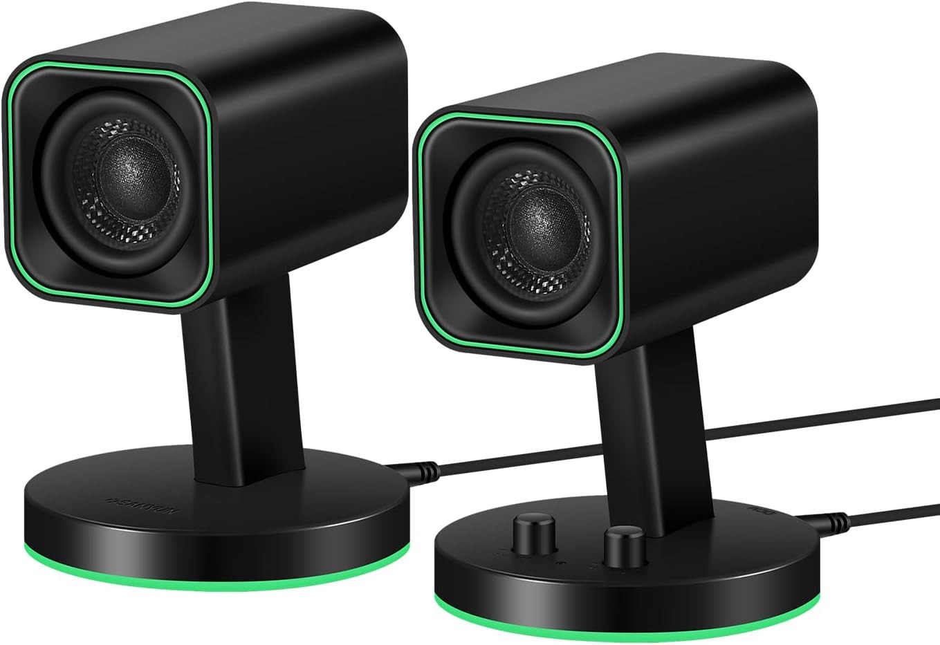 SW202 24W Compact Computer Speakers, DSP 3 Modes 16Bit USB DAC Bluetooth 5.2, 2.