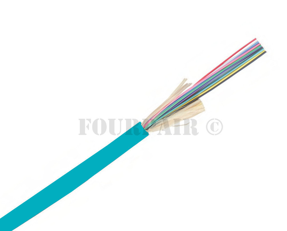 Indoor/Outdoor 24-Strand Multimode OM3 Fiber Optic Cable Plenum Rated - 500ft