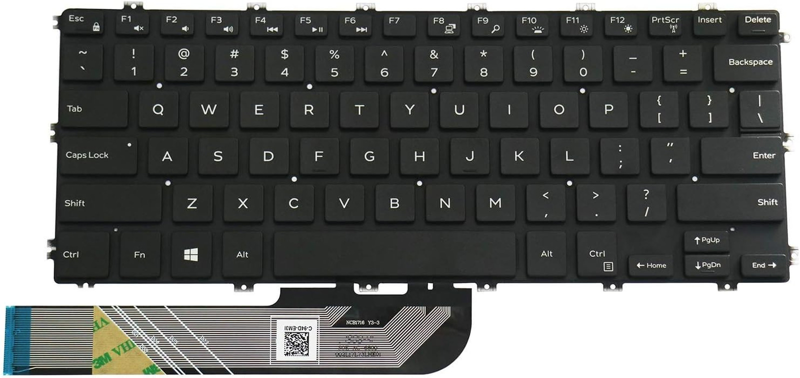 US Replacement Keyboard for Dell Inspiron 5480 5481 5482 5485 5488 5491 5580 558