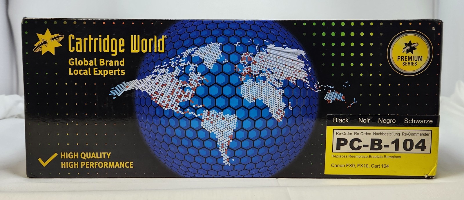 Cartridge World 104 Toner Replacement for Canon FX9 FX10 imageCLASS MF4150 NIB