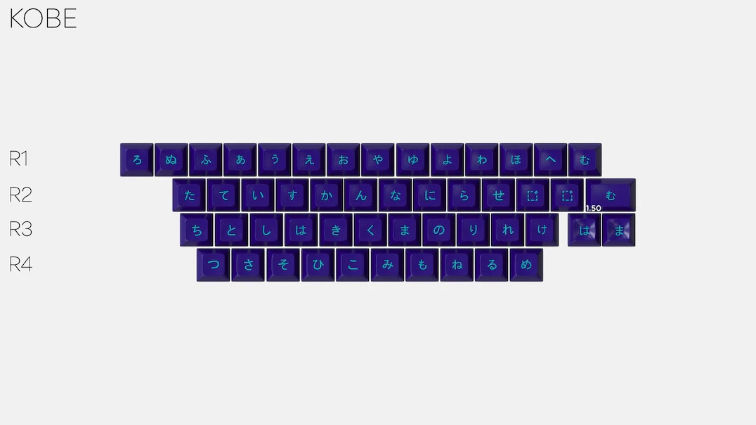 New Drop MiTo SA Profile Laser Custom Keycap Set Keycaps Key Cap - Kobe Alphas