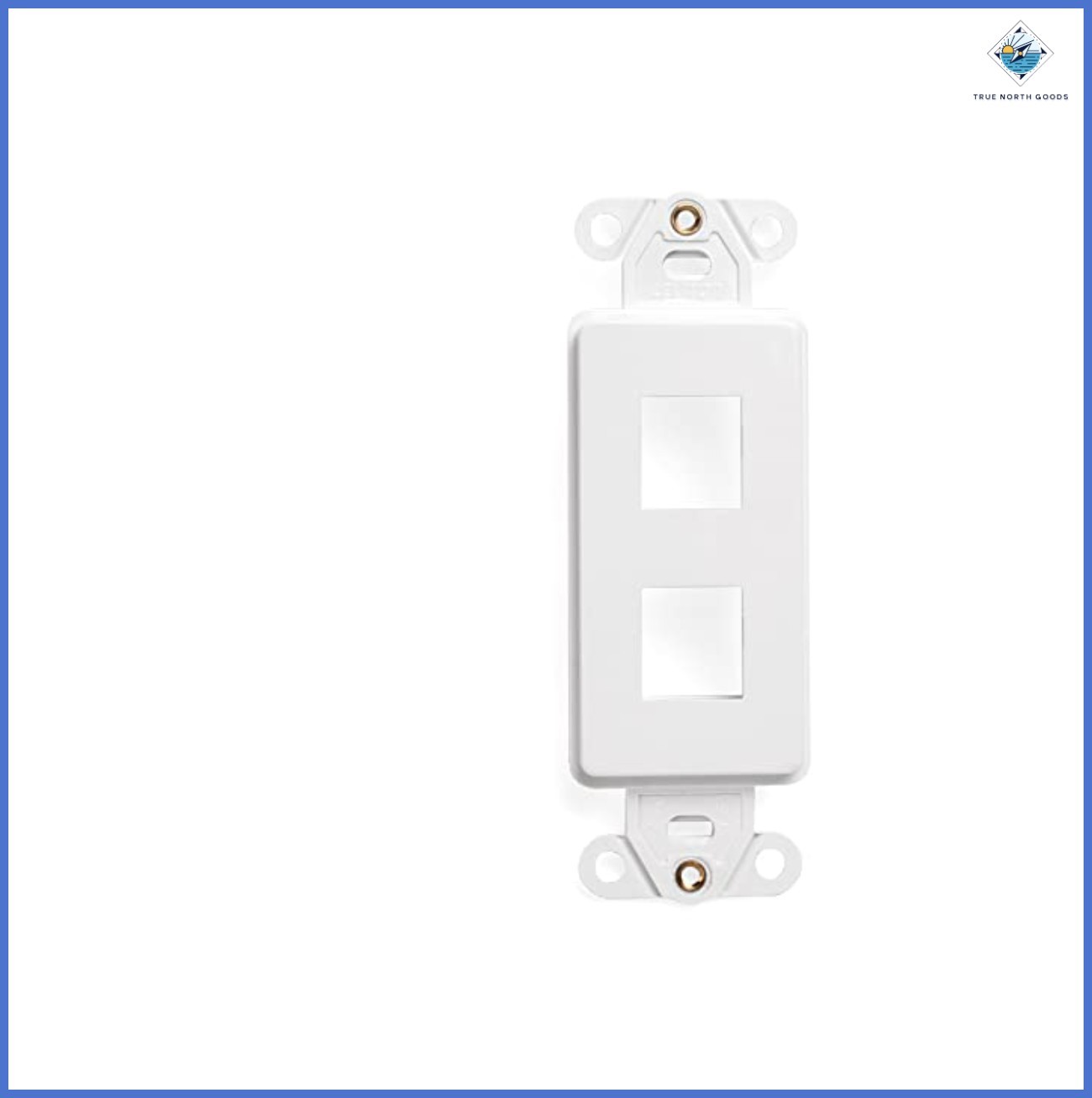 QuickPort Decora Insert 2-Port White Compatible with Decora Wallplates
