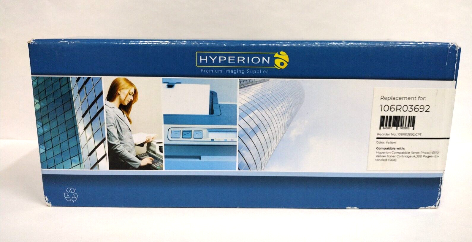 Open Box / HYPERION Premium Imaging Supplies Replacement for 106R03692 / Yellow