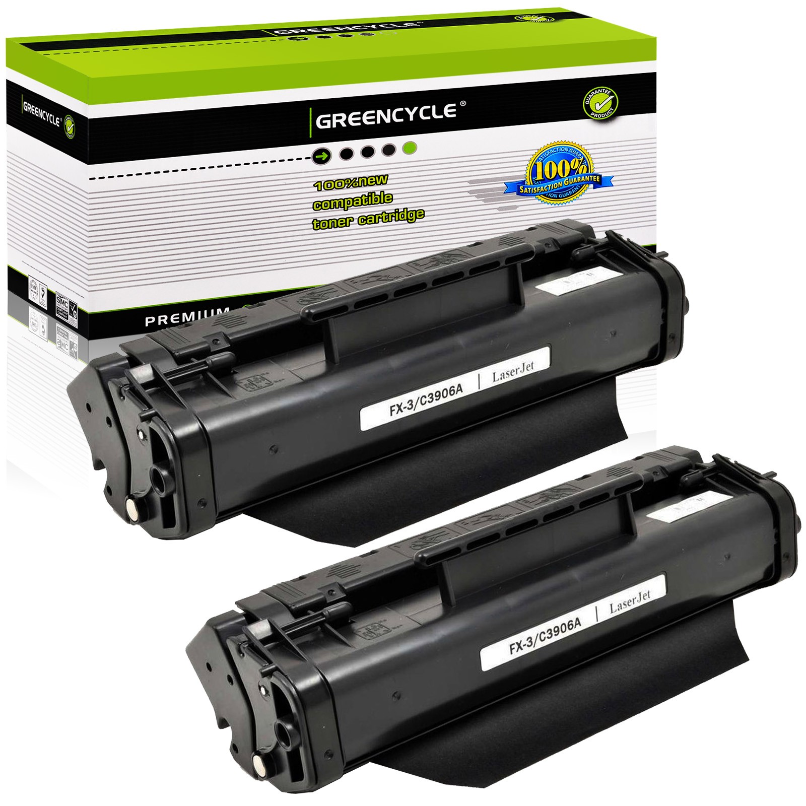 2PK Toner Compatible for Canon FX-3 Multipass L600 L6000 ImageClass 1100 1100P