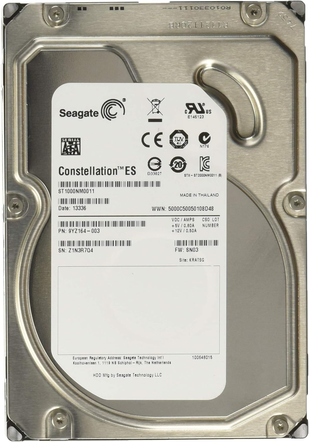 Constellation ES ST1000NM0011 1 TB Internal Hard Drive