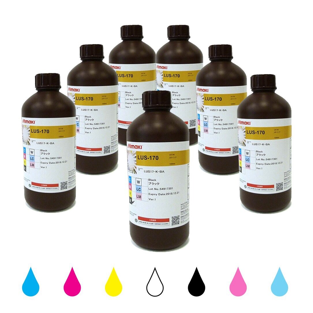 Genuine Ink Mimaki UCJV-300 / UCJV-150 / LUS-170 UV INK Bottle 1000ml