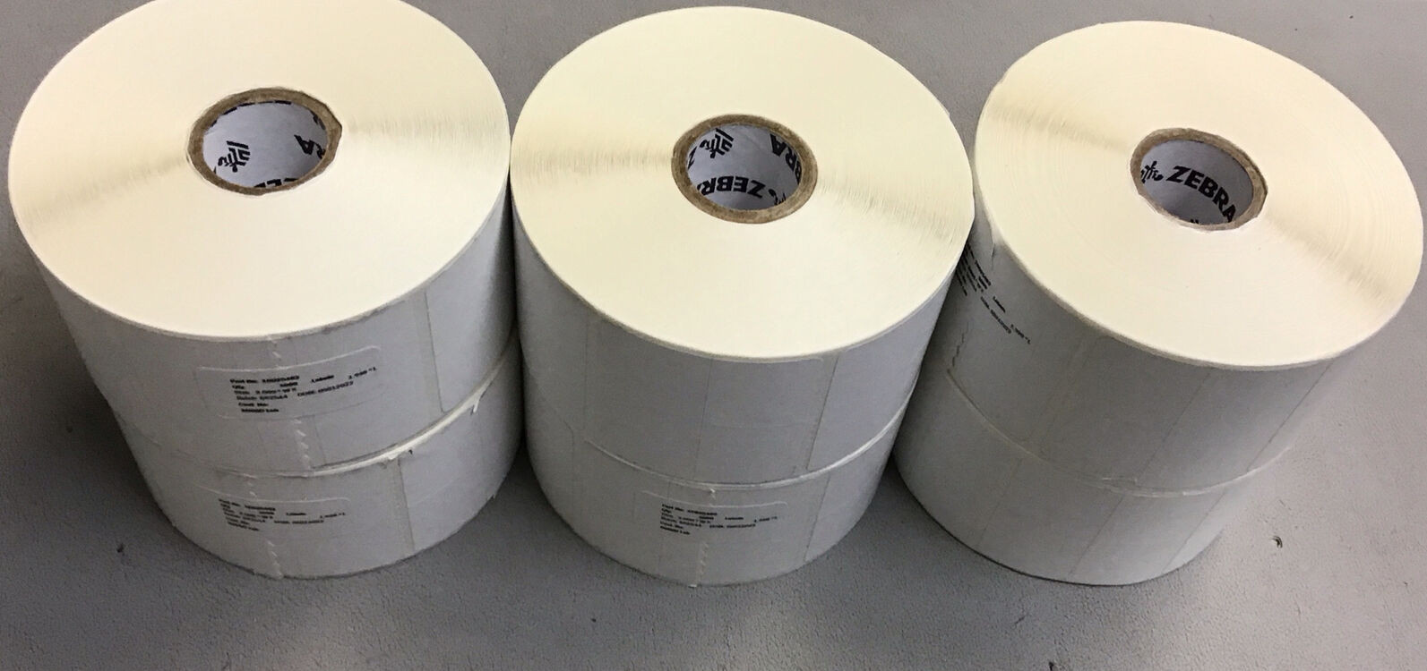 Lot Of 6 Zebra 10025482 Labels 2” X 1.938” 1000 Labels Per Roll (R14)