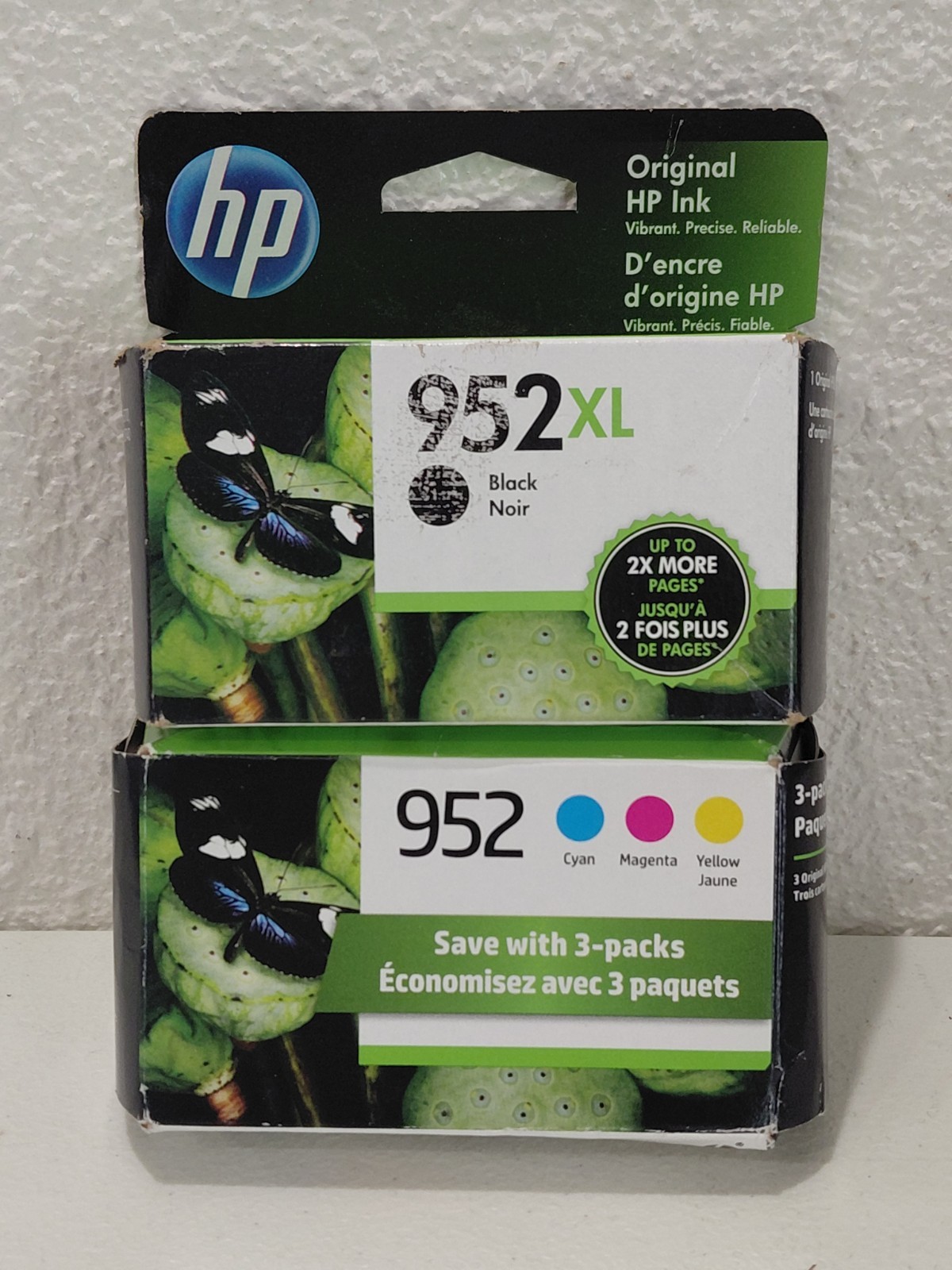 HP Genuine 952XL/952 Inkjet Cartridges 4-Pack BK C M Y (HP 952XL)