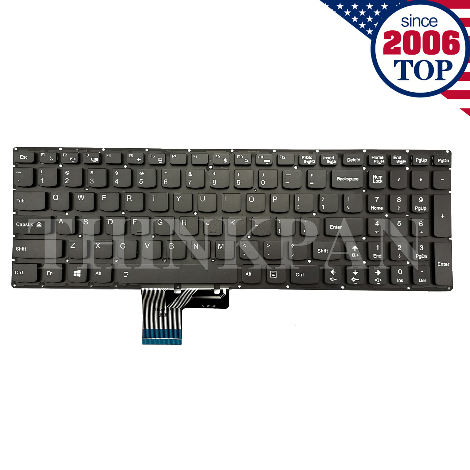New US Non-backlit Keyboard for Lenovo Ideapad Y50-70 Y50-80 U530