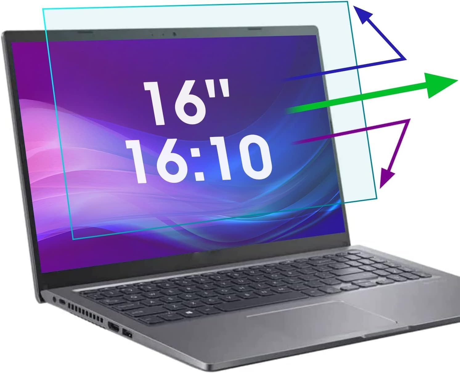 16 Inch Blue Light Blocking Anti-Glare Screen Protector for Lenovo/Dell/HP/ASUS/