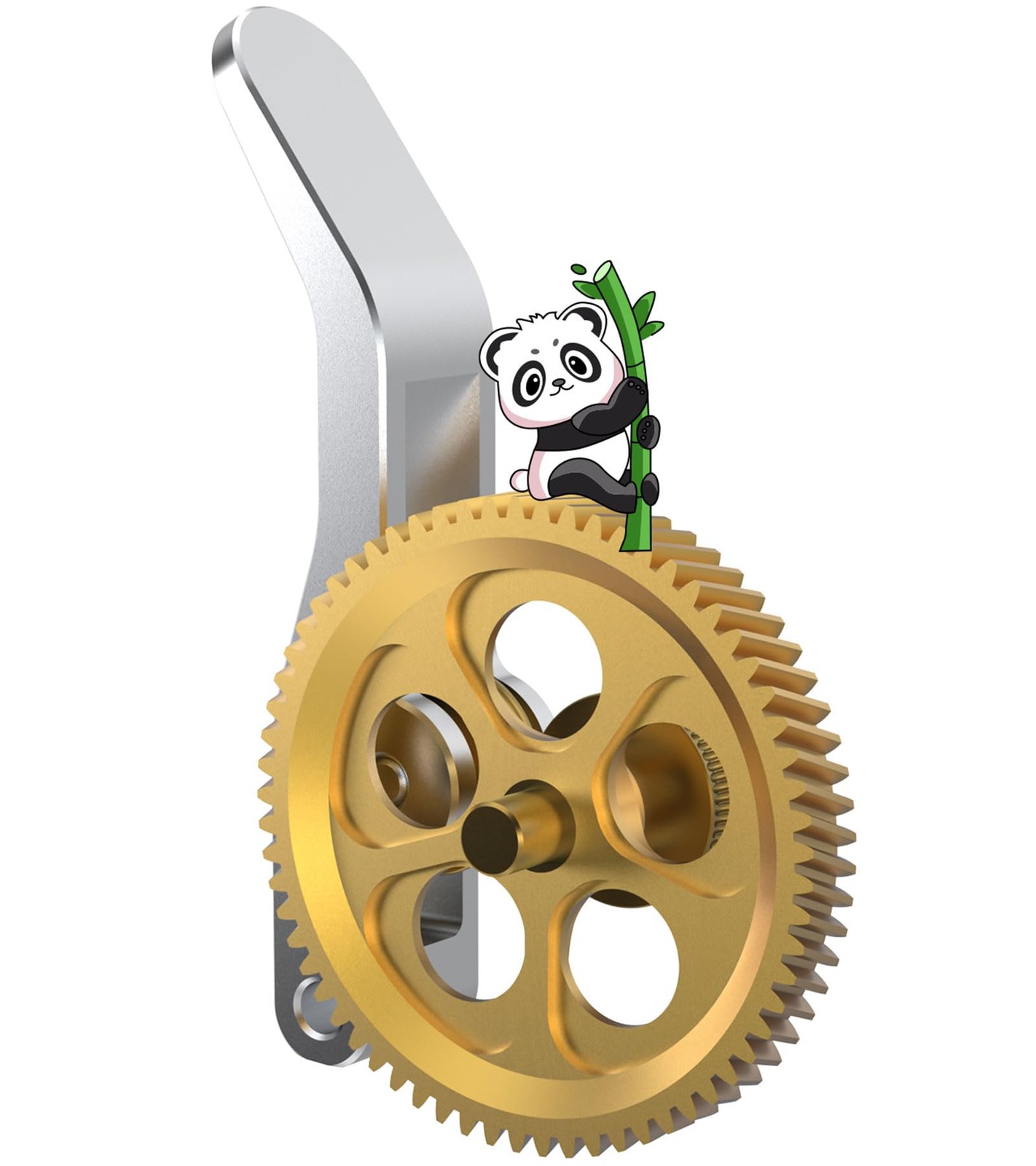BIQU Panda Claw Extruder Brass Gear for Bambu-Lab A1/A1 Mini M..