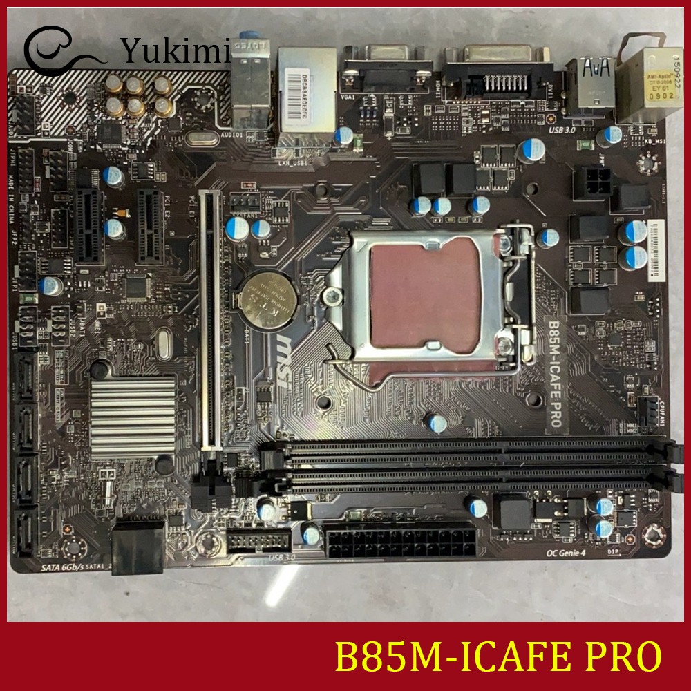 FOR MSI B85M-ICAFE PRO DDR3*2 Socket 1150 16GB VGA DVI-D Micro-ATX Ｍotherboard