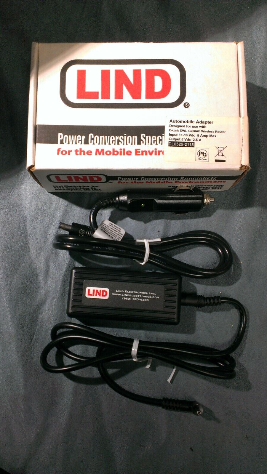 Lind Electronics DL0525-2115 Power Adapter Auto Adapter