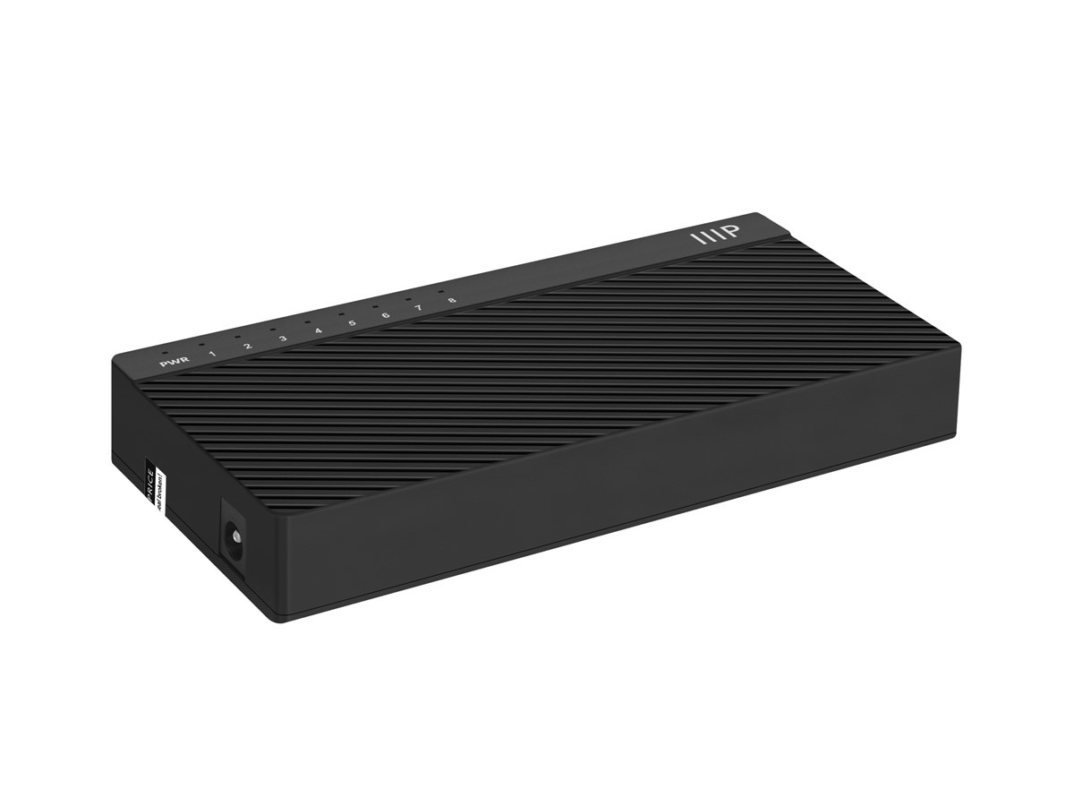 Monoprice 8‑Port Fast Ethernet Unmanaged Desktop Network Switch Hub 10/100Mbps