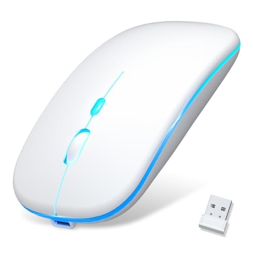 Wireless Mouse [Ultra-thin Type-C Rechargeable] Bluetooth 5.2 Wireless Mouse