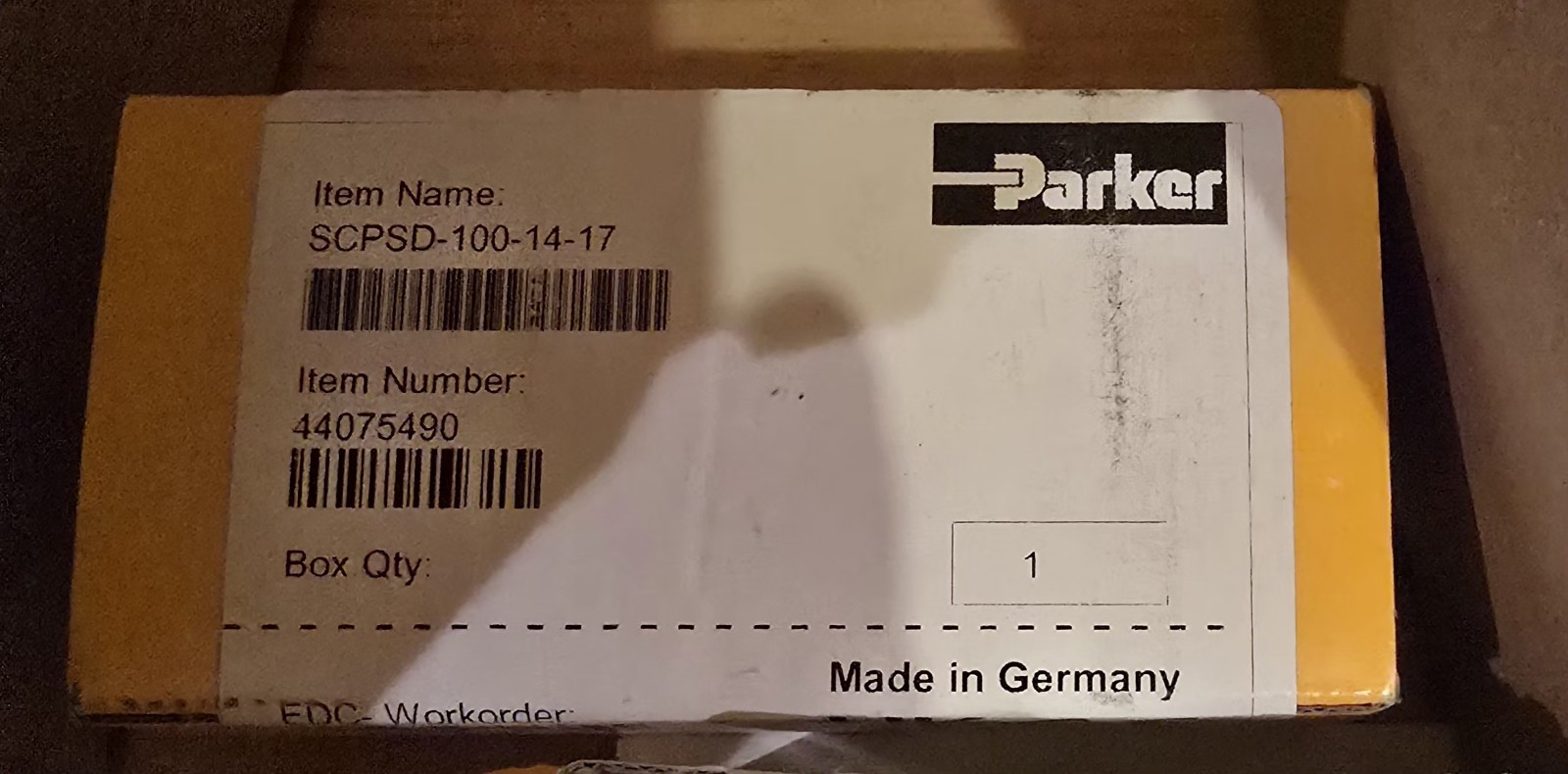 Parker SCPSD-100-14-17 Sensor Transducer Manometer Sensocontrol 