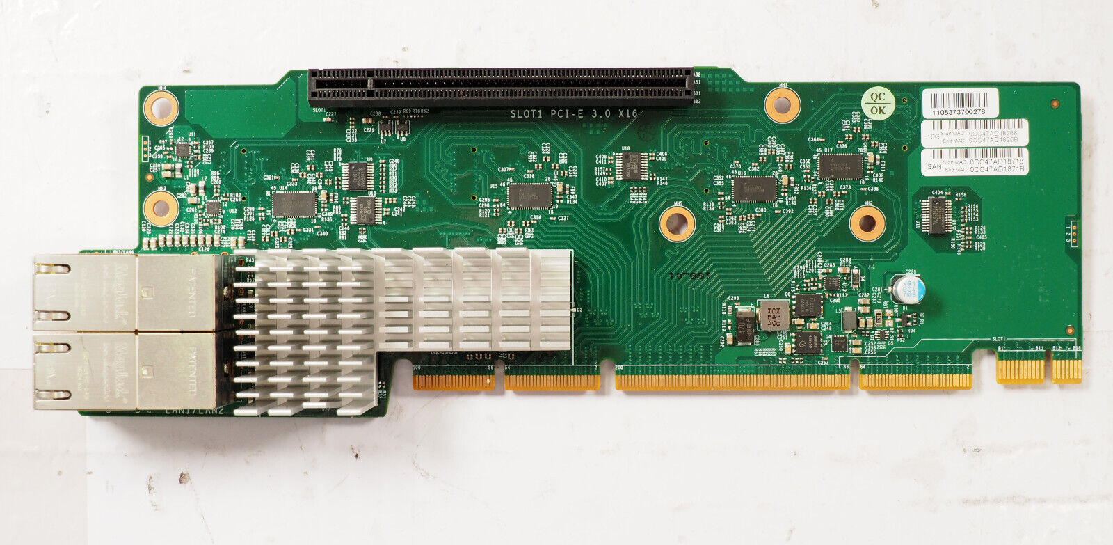 Supermicro AOC-2UR6N4-i4XT Intel 10Gbase-T PCIe 3.0 X16 Network Adapter