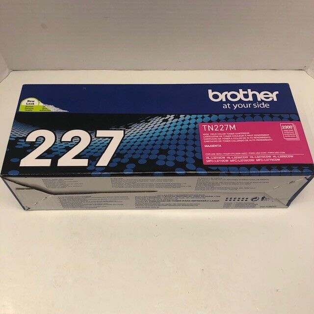 Brother TN227M Magenta Toner Cartridge High Yield TN-227M Genuine - NEW/SEALED