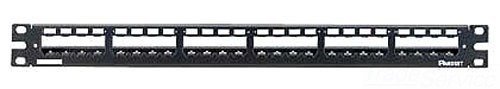 Panduit CP24WSBLY 24-Port Metal Patch Panel w/ Strain Relief