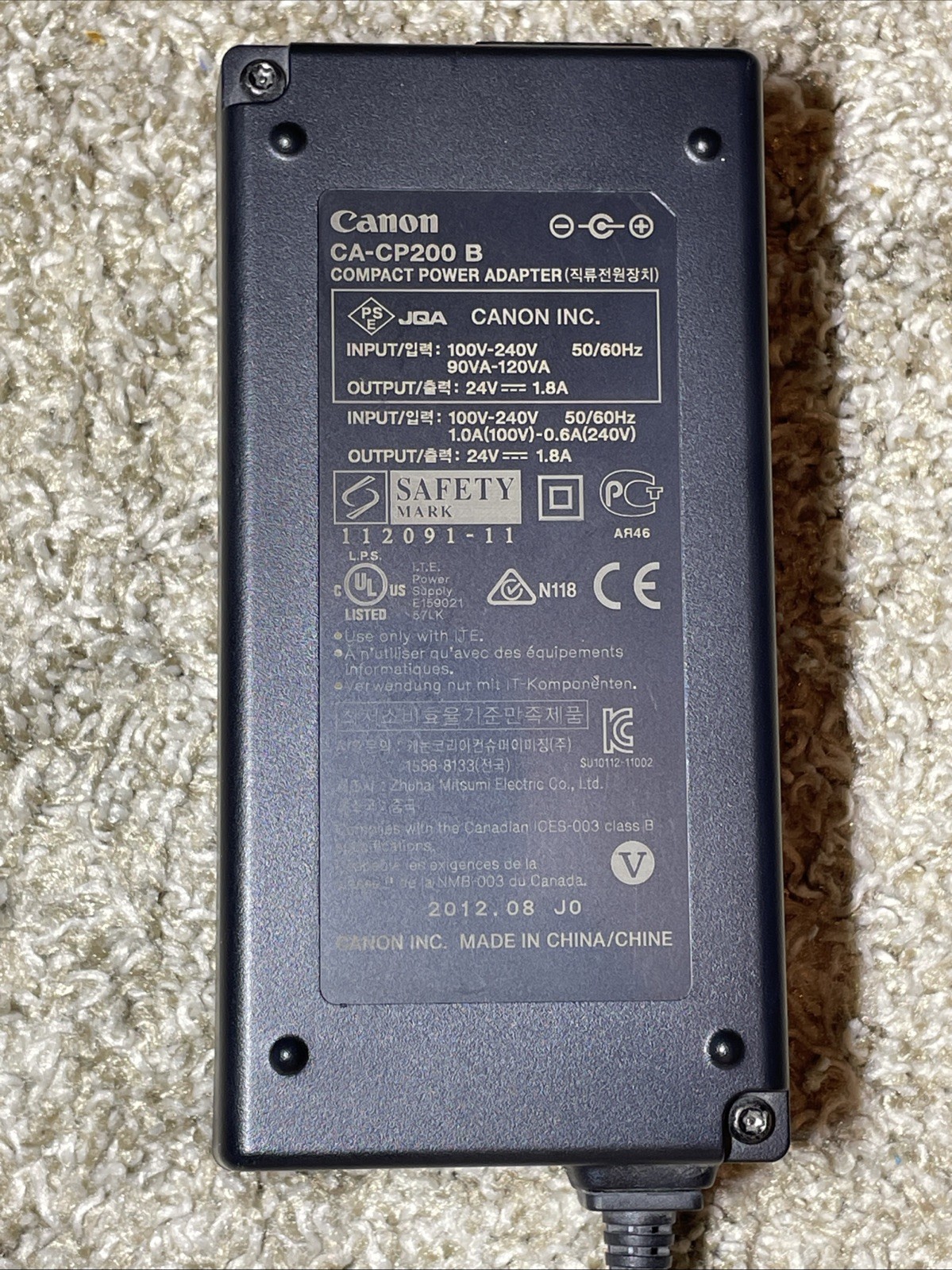 Canon CA-CP200 B Compact Printer Power Supply Adapter OEM