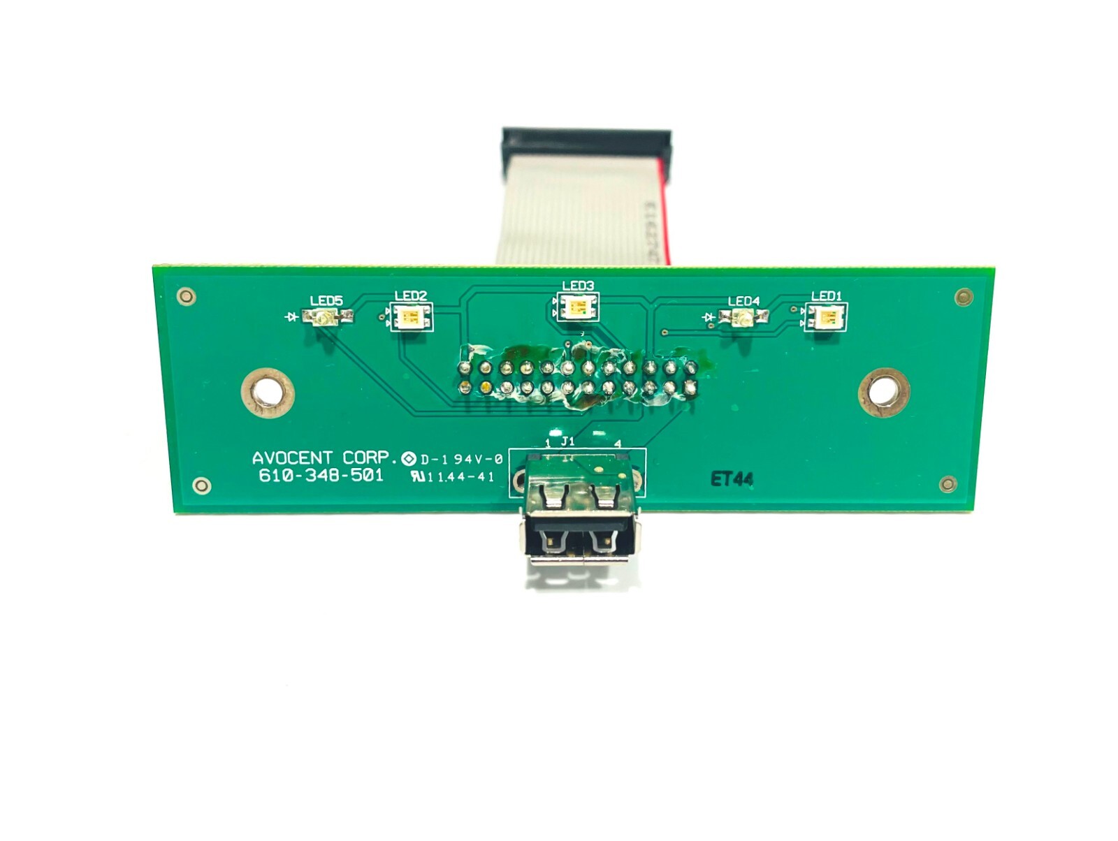 Avocent Mergepoint MPU2032 MPU4032 MPU8032 front USB port board & LED indicators