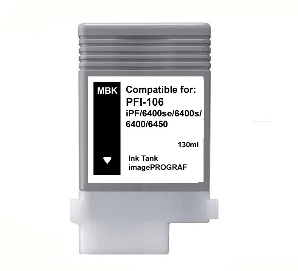 PFI-106 Matte Black Ink Cartridge for IPF 6400s 6400se 6400 6450 PFI106MBK