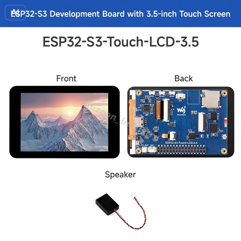 Waveshare ESP32-S3 3.5in Capacitive Touch Display Development Board 320 480 IPS