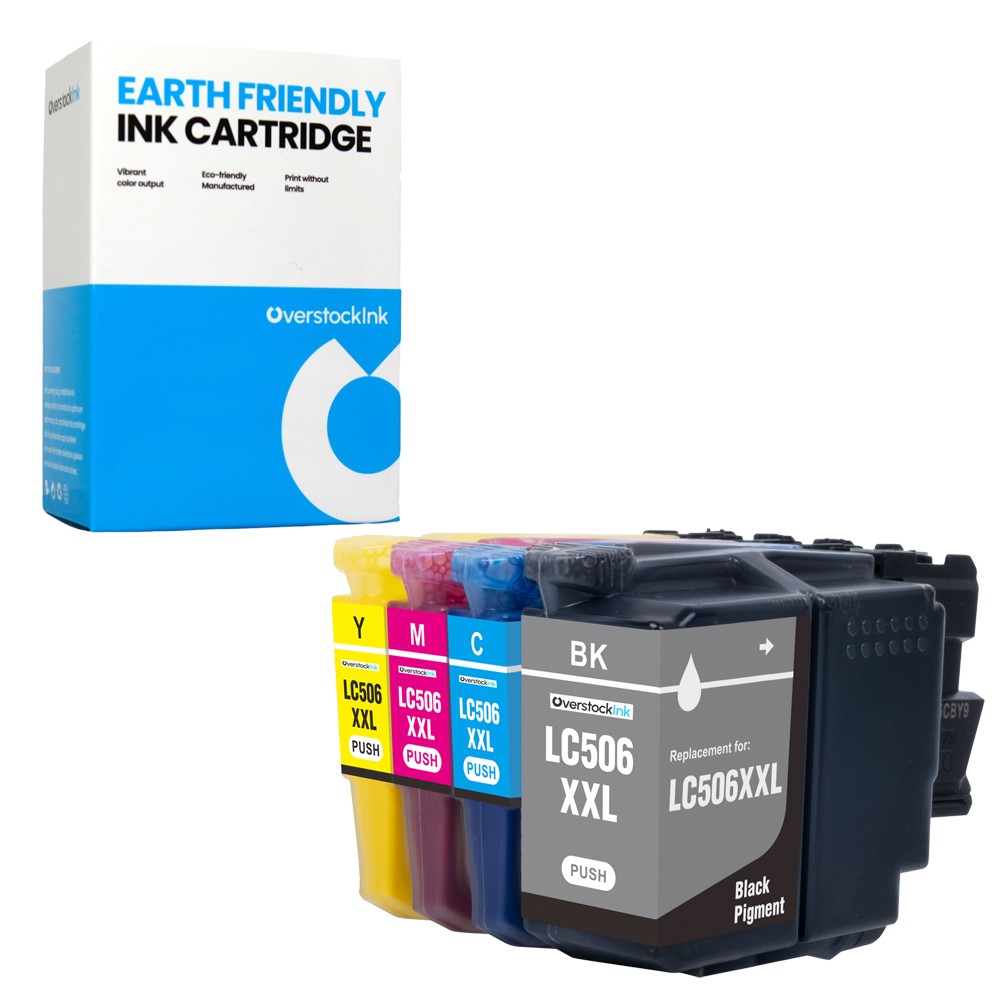 OSI Compatible 4-Pack LC506XXL Ink Cartridges Combo fits Brother MFC-J4355DW