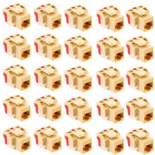 ICC CAT6JKPKIV 25Pk Modular Connector RJ-45 Ivory