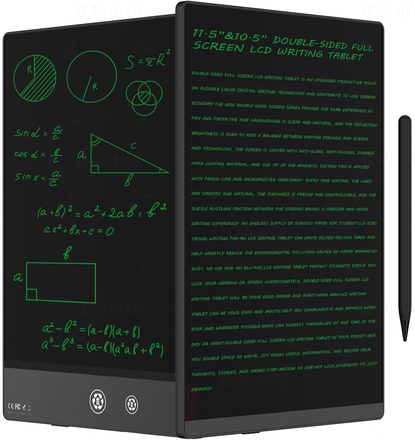 LCD Writing Tablet for Adults- 10.5″ LCD Writing Tablet,Double-Sided Full Screen