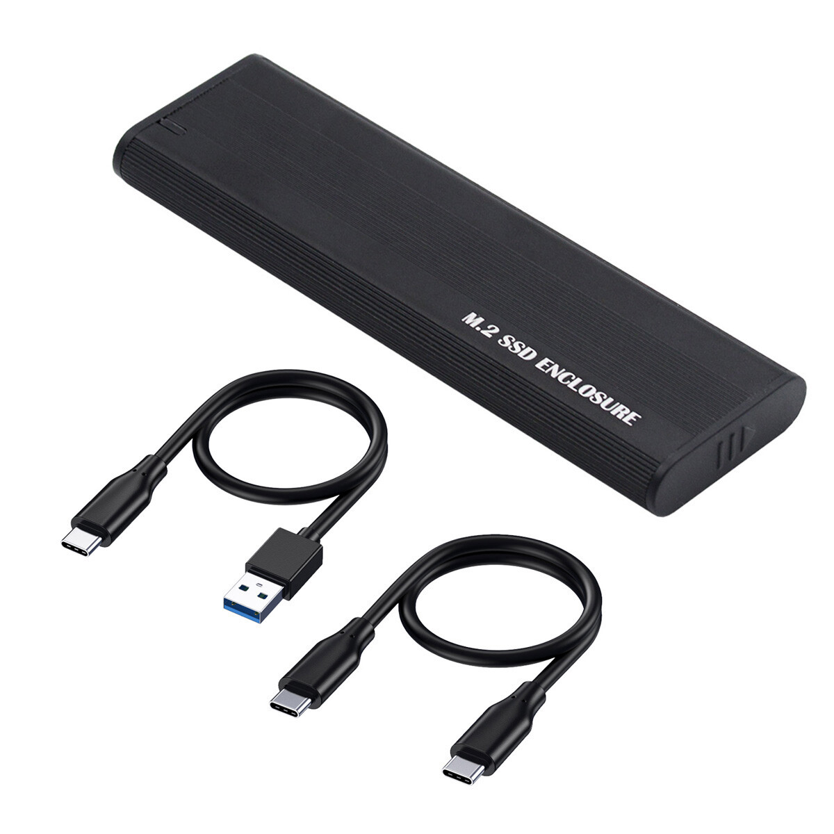 Cablecy USB 3.0 USB-C Type-C to NVME M-key M.2 NGFF SATA SSD Case RTL9210B