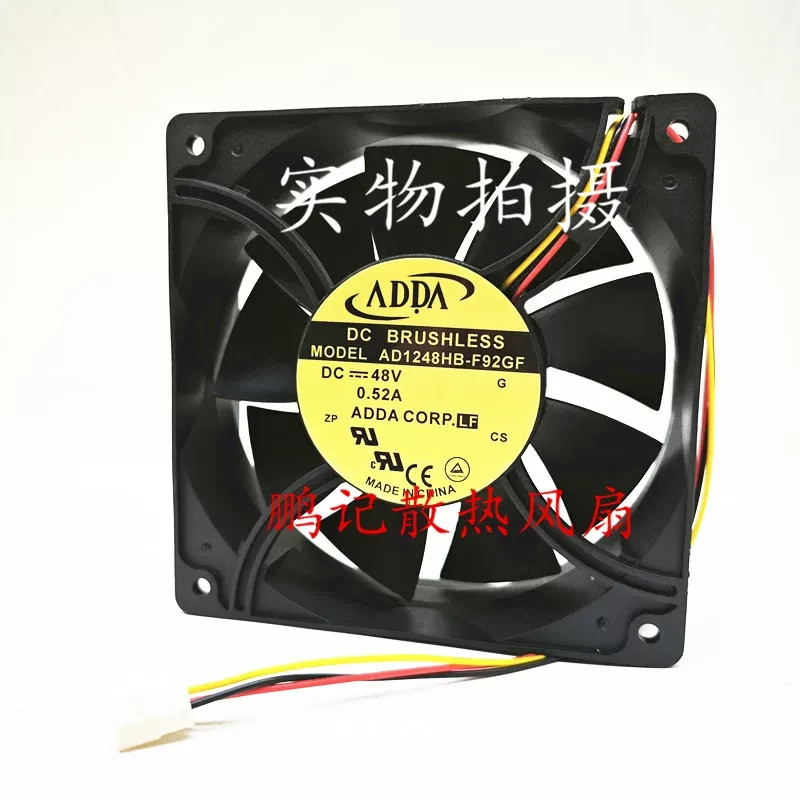 1PCS ADDA AD1248HB-F92GF DC 48 V 0.52 A 12038 Industrial Inverter Cooling Fan