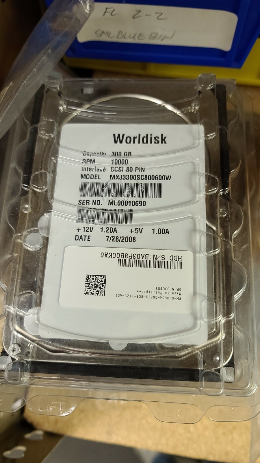 Fujitsu WorldDisk 300GB 10K RPM 3.5" U320 SCSI Hard Disk Drive MXJ3300SC800600W 