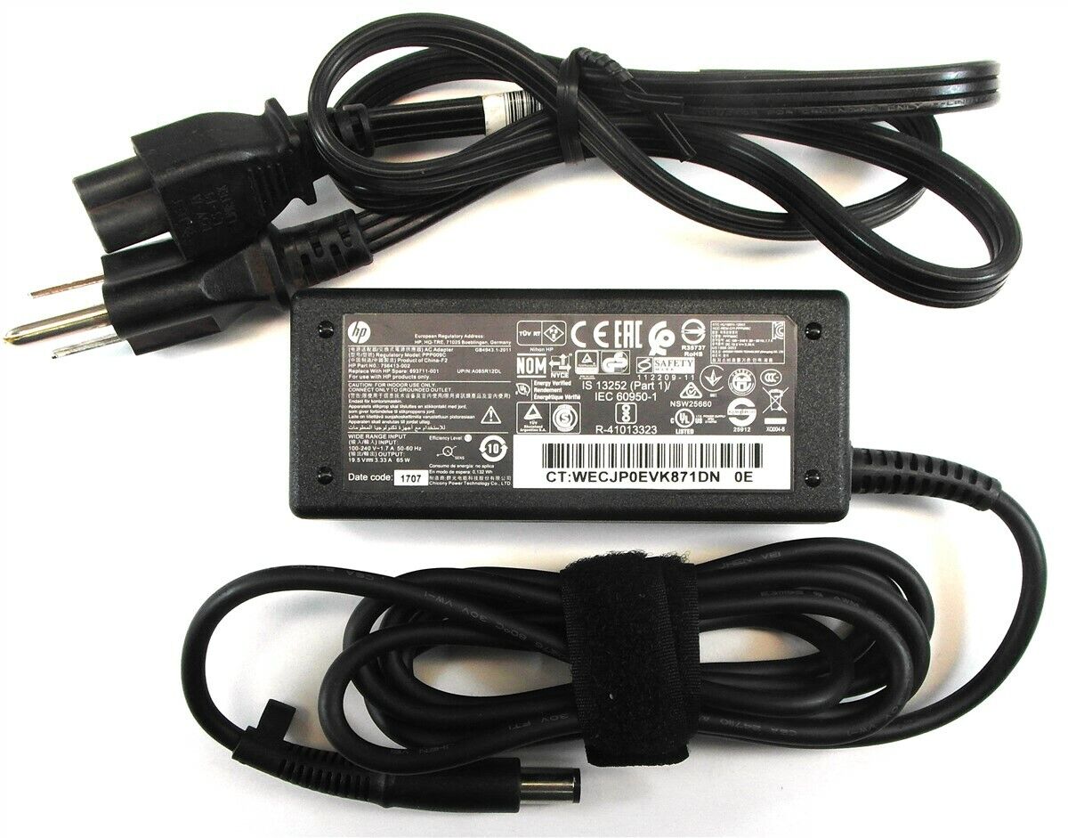 Genuine HP Laptop Charger AC Power Adapter 756413-002 693711-001 19.5V 3.33A 65W